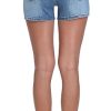 Mid Rise Denim Stretchy Jean Shorts for Women