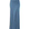 31ijrchdJDL.jpg Women's Casual High Waist Solid/Tie Dye Fold Over Flowy Long Maxi Skirt