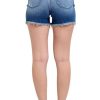High Waist V-Front Fray Hem Shorts
