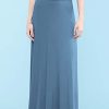 31wztYtNbwL.jpg Women's Casual High Waist Solid/Tie Dye Fold Over Flowy Long Maxi Skirt