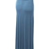 31yaxW6FfFL.jpg Women's Casual High Waist Solid/Tie Dye Fold Over Flowy Long Maxi Skirt