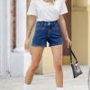 410vJwkri7L.jpg Womens Jean Shorts Casual High Waisted Stretchy Summer Denim Shorts with Pockets