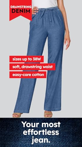 4131B6f0tL.jpg Plus Size Petite Drawstring Denim Skirt