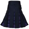 Men's Hybrid Utility Kilt - Durable Cotton Jeans Fabric Kilt for Men with Cargo Style Pockets Traditional Modern Kilt