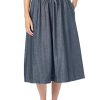 4155JGEeCML.jpg Plus Size Petite Drawstring Denim Skirt