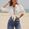 419BGspPhNL.jpg Women's Casual Ripped Denim Shorts High Rise Distressed Rolled Hem Jeans Shorts