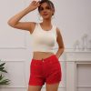 419WI8ymz6L.jpg Women's Denim Shorts High Rise Stretchy Distressed Jorts Denim Raw Hem Jean Shorts with Pockets Summer Casual