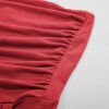 41CnxmKbHhL.jpg Women Strapless Casual Loose Ruched Long Maxi Dress with Pockets