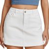 41DOfQYbF1L.jpg Jean Skorts for Woman Trendy High Waisted Stretchy Denim Skirt with Shorts Y2K Mini Skort Skirts Country Concert