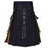 41FJiss21kL.jpg " Kilt for Men, Modern Scottish Utility Jeans Hybrid Kilt
