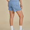 41FUNjJhaL.jpg Jean Shorts for Women High Waisted Trendy Casual Utility Stretchy Denim Jorts Cutoff Long Shorts with Pockets