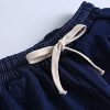41OPDtpjAkS.jpg Women's Summer Casual Elastic Waist Drawstring Bermuda Shorts with Pockets