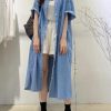 41QShcKQFL.jpg Women's Summer Casual Short Sleeve Long Denim Shirt Dress Casual Loose Button Down Jean Dress