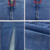 41QpoOhcgVL.jpg Women’s Denim Pencil Skirt High Waisted Knee Length Side Split Hem Stretch Jean Skirts for Women