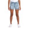 Girls Girlfriend Fit Denim Shorty Shorts