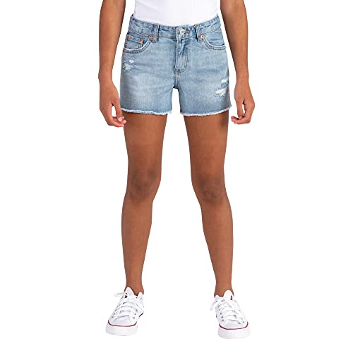 Girls Girlfriend Fit Denim Shorty Shorts