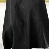 41VW-shoITL.jpg A-Line High Rise Vintage Wash Stitch Detail Long Denim Skirt Without Belt