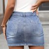 41WD1NTFaAL.jpg Denim Mini Skirt for Women High Waisted, High Stretchy Casual Summer Cute Jean Skirts
