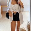 41XowMrrrGS.jpg Women's Summer High Waisted Denim Shorts Folded Hem Casual Short Jeans