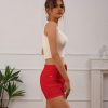41dAS5TXtuL.jpg Women's Denim Shorts High Rise Stretchy Distressed Jorts Denim Raw Hem Jean Shorts with Pockets Summer Casual