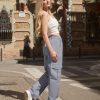 41dHVz9AgxL.jpg Petite Women's Cargo Pants Baggy Y2K Jeans High Waisted Casual Stretchy Wide Leg Streetwear with 6 Pockets for Women