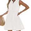41diKCvCjYL.jpg Denim Dress for Women Sleeveless Babydoll Button Down Short Jean Dresses Cute Summer