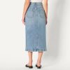 Women's Low Stretch Regular-Fit High-Rise Long Jean Skirt