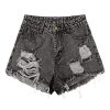 41gFnTtCu1L.jpg Women's High Waisted Raw Hem Distressed Ripped Casual Denim Shorts