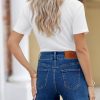 41jkpseukL.jpg Womens Jean Shorts Casual High Waisted Stretchy Summer Denim Shorts with Pockets
