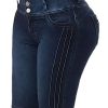 41lqtzIq5EL.jpg Denim Mid Waist Butt Lifting Jeans Shorts for Women Bermuda Skinny Shorts