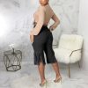 41nNBIslRL.jpg Womens Ripped Jean Shorts High Waisted Stretchy Frayed Distressed Raw Hem Tassels Denim Bermuda Shorts