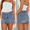 41ntSM0IpAL.jpg Women's Low Rise Stretchy Denim Skirts Sexy Comfy Mini Jean Skirt for Summer Casual Streetwear