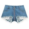 41qIy9A1C-L.jpg Women's Stretch Mini Denim Shorts Low Waist Hot Pants Clubwear