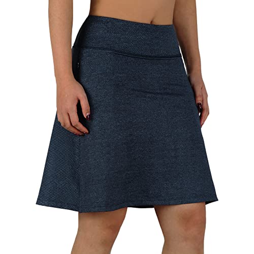41qjrJk-CL.jpg Women's Skorts Skirts 20" Knee Length,Tennis Golf Pickleball Sports Skirts with High Waisted Zipper Pockets