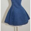 41rUiVujGzL.jpg Women's Button Down Sleeveless Jean Dress Y2k A Line Short Denim Dresses