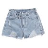 41riFgxaqXL.jpg Women's Casual High Waist Raw Hem Ripped Denim Jean Shorts with Pocket
