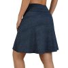 41sQbTTqXTL.jpg Women's Skorts Skirts 20" Knee Length,Tennis Golf Pickleball Sports Skirts with High Waisted Zipper Pockets