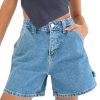 41tU2E06g3L.jpg Womens High Waisted Boxy Denim Shorts Summer 2025 Casual Button Down Baggy Jean Shorts with Pockets