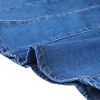41uyAv9FuzL.jpg Women's Ruffle Denim Skirt Midi Bodycon High Waist Fishtail Jean Skirts
