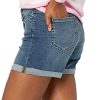 41vNlVHsCeL.jpg Women's Mid-Rise Slim Fit 4" Denim Shorts