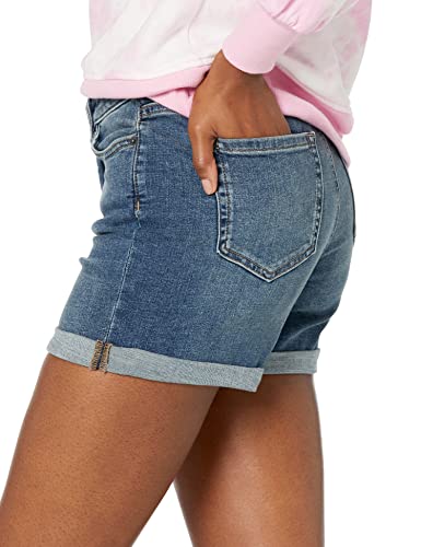 41vNlVHsCeL.jpg Women's Mid-Rise Slim Fit 4" Denim Shorts