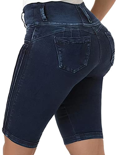 41wHDYpT4cL.jpg Denim Mid Waist Butt Lifting Jeans Shorts for Women Bermuda Skinny Shorts