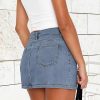41yrqcNGulL.jpg Women's Low Rise Stretchy Denim Skirts Sexy Comfy Mini Jean Skirt for Summer Casual Streetwear