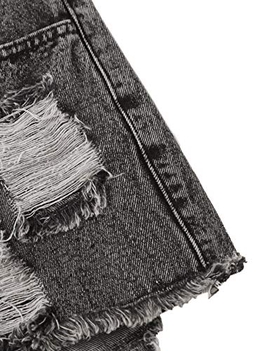 510a0oRcyYL.jpg Women's High Waisted Raw Hem Distressed Ripped Casual Denim Shorts