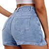 512UILHT3hL.jpg High Stretchy Mini Skort Skirt for Women,Low Waist Denim Skort Shorts with Pockets