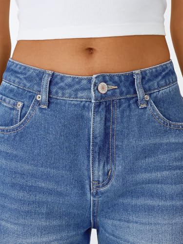 514q86t2KUL.jpg Jeans for Women Wide Straight Leg High Waisted Stretchy Baggy Jeans Fashion Loose Denim Pants Fall 2025