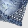 51AoXlZWKkL.jpg Jean Shorts for Women Ripped Denim Low Waist Distressed Raw Hem Skinny Stretchy Shorts