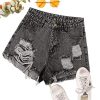 51BYmbjXORL.jpg Women's High Waisted Raw Hem Distressed Ripped Casual Denim Shorts