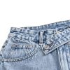 51GT-iYwf0L.jpg Women's Casual High Waist Raw Hem Ripped Denim Jean Shorts with Pocket