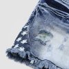51GWc-WMZmL.jpg Jean Shorts for Women Ripped Denim Low Waist Distressed Raw Hem Skinny Stretchy Shorts
